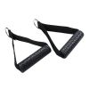2-pack Heavy Duty Exercise Handle With Carabiners; Grip Attachments For Cable Machine Pulleys; Gym Equipment; Resistance Bands; - Black