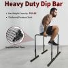 Power Tower Dip Station with Bench Pull Up Bar Stand Adjustable Height Heavy Duty Multi-Function Fitness Training Equipment - as Pic
