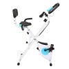 Home Folding Exercise Bike White - Frame-White