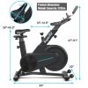 Gym Indoor Exercise Fitness Adjustable Seat Handle Magnetic Training Bicycle - Black - Professional Exercise Bikes