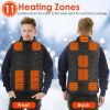 Heated Vest Electric USB Jacket Men Women Heating Coat Thermal Body Warmer Wear with 3 Temperature Levels - XXXL