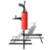 Power Tower with Sit-up Bench and Boxing Bag - Black