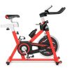 Indoor Gym Home Stationary Belt Driven Exercise Cycling Bike - Black & Red - Professional Exercise Bikes