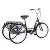 26" European Adult Tricycles 3 Wheel W/Installation Tools with Low Step-Through, Large Basket, Tricycle for Adults, Women, Men - as Pic