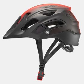 Rock Brothers Bicycle Riding Helmet Mountain Bike Helmet Integrated Helmet Men And Women Cross-Country Commuter Helmet (Option: Red and black gradient-M)