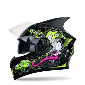 Four seasons corner motorcycle racing helmet (Option: Black-M)