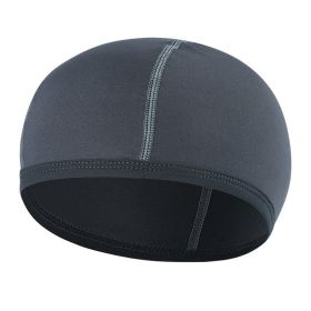 Bike liner cap outdoor motorcycle headgear (Option: Dark Grey-One size)