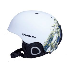 Ski Helmet Snow Safety Helmet Protective Gear Sports Equipment Head Protection Integrated (Option: Blue pits-XL)