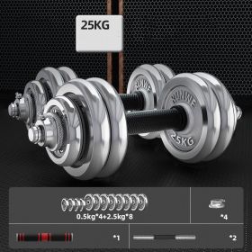 Men's Home Electroplating Pure Iron Barbell Set (Option: D)