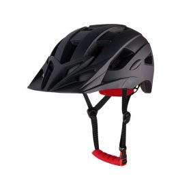 Bicycle One-piece Helmets Available For Men And Women (Option: Black-One Size)