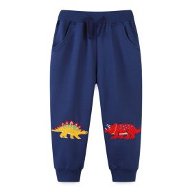 Boys' Fashion Simple Dinosaur Sports Pants (Option: 3026 Style-4Y)