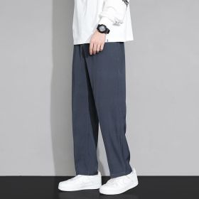Casual Men's Straight Loose Pants (Option: Gray-4XL)